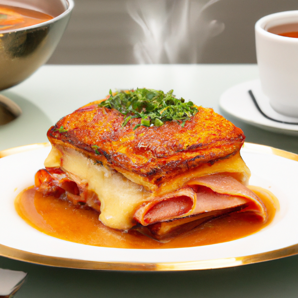 This Francesinha Portuguese Sandwich is a delicate balance of a toasted golden light wheat bread, with layers of melted cheese, crumbly sausage, juicy ham, zesty tomato sauce and a hint of cilantro. Deliciously salty and savory, this simple but hearty sandwich is guaranteed to make you crave for more!