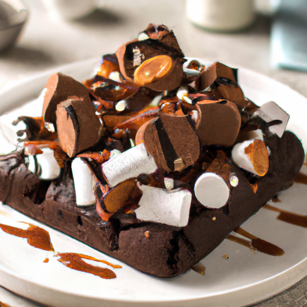 This Rocky Road Chocolate Cake is a delightful, decadent dessert filled with marshmallows, peanuts, almonds, and chocolate chips, topped with hot fudge sauce and baked into a moist chocolate-flavoured cake. It is perfect for family gatherings or holiday events and the pairing with a medium bodied oaky Sauvignon Blanc makes for a memorable evening of dessert and drink pairings. Enjoy!