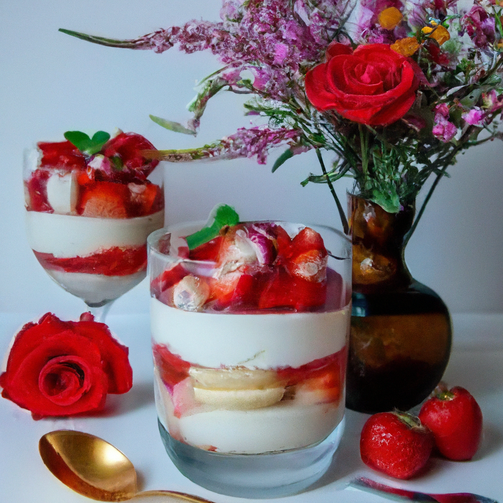 This Tiramisu Strawberry-Rose Cheesecake Parfait is a complex and delicious dessert that will wow your taste-buds. Perfectly tart and sweet from the decadent cream cheese, strawberries, and velvety cream, this cheesecake parfait will tantalize your palate. The addition of the rose water extract adds a subtle, delicate flavor to this classic dessert. Best served with a fine Moscato, this parfait will make all of your guests swoon!