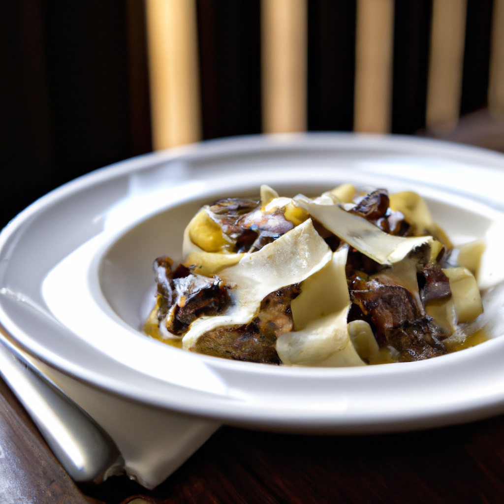This roasted bone marrow and porcini pappardelle is a decadent and flavor-packed pasta experience! Rich and creamy bone marrow and soft mushrooms are complimented by the nutty pecorino cheese while the chewy pappardelle rounds out the look and texture of this amazing dish. With its subtle yet complex flavors and luxurious textures, this pasta is sure to please even the pickiest of eaters.