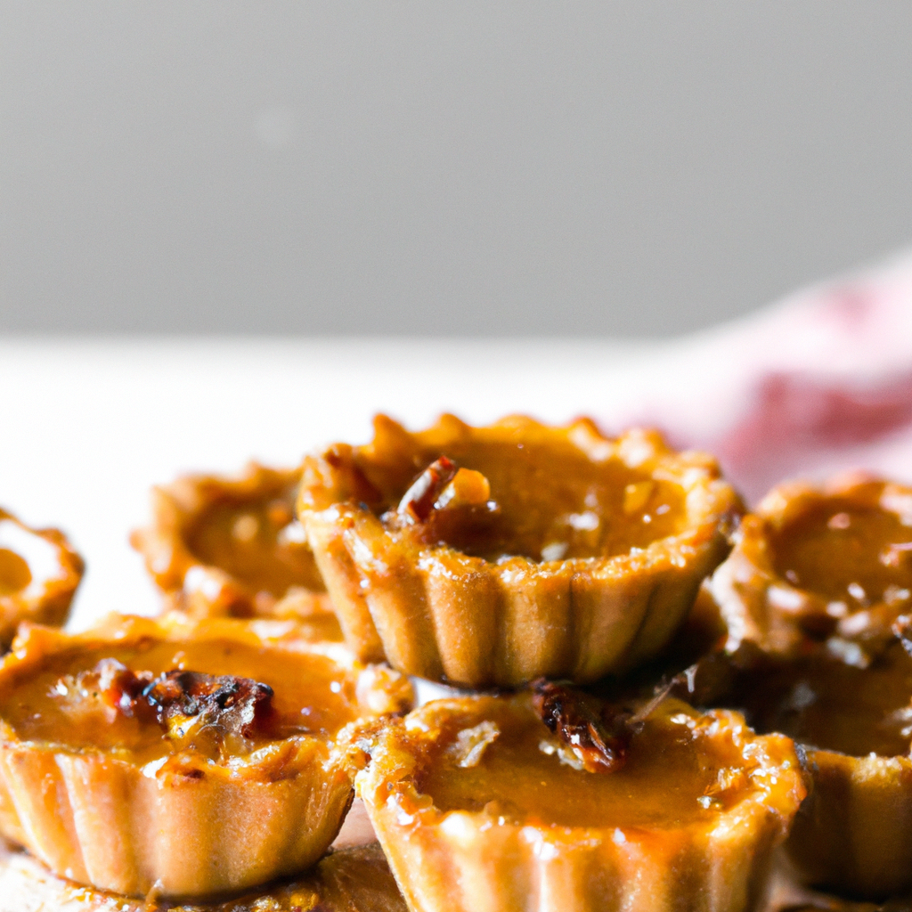 Rich and delectable, these Candied Butter Tarts will tantalize your taste buds with every bite! Made with a simple pastry crust and filled with a sweet, egg and butter-based filling, these tarts burst with flavor and are the perfect indulgent end to a meal. Topped with raisins and pecans, and flavored with a subtle hint of orange, these delicious tarts will have everyone asking for more!
