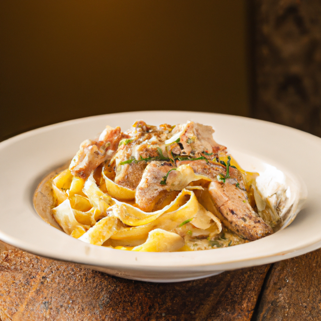 Our Delicious Roasted Chicken Fettucine Alfredo, the result of the listed recipe.