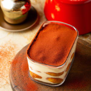Our Tiramisu with Homemade Ladyfingers, the result of the listed recipe.