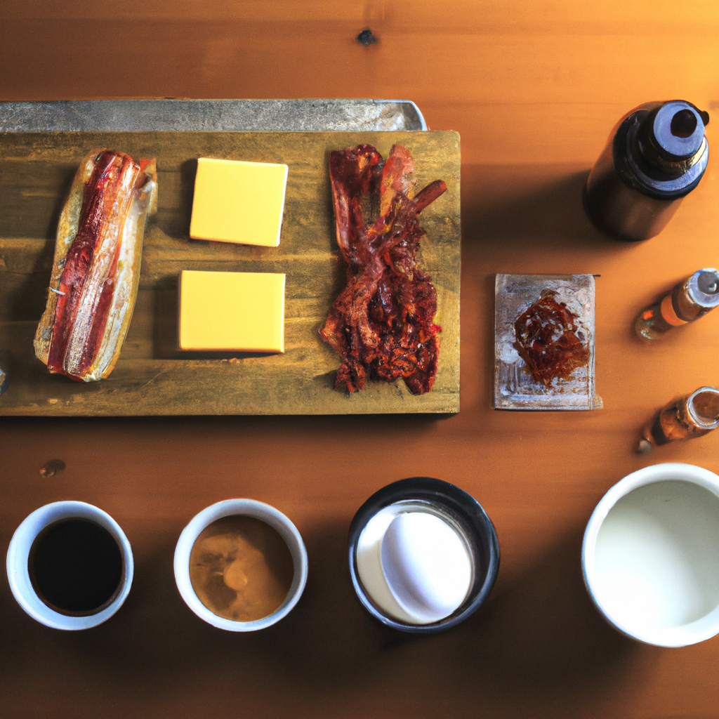 Prepping a Sweet & Salty Candied Maple Bacon & Egg Sandwich with Bourbon Caramel Sauce