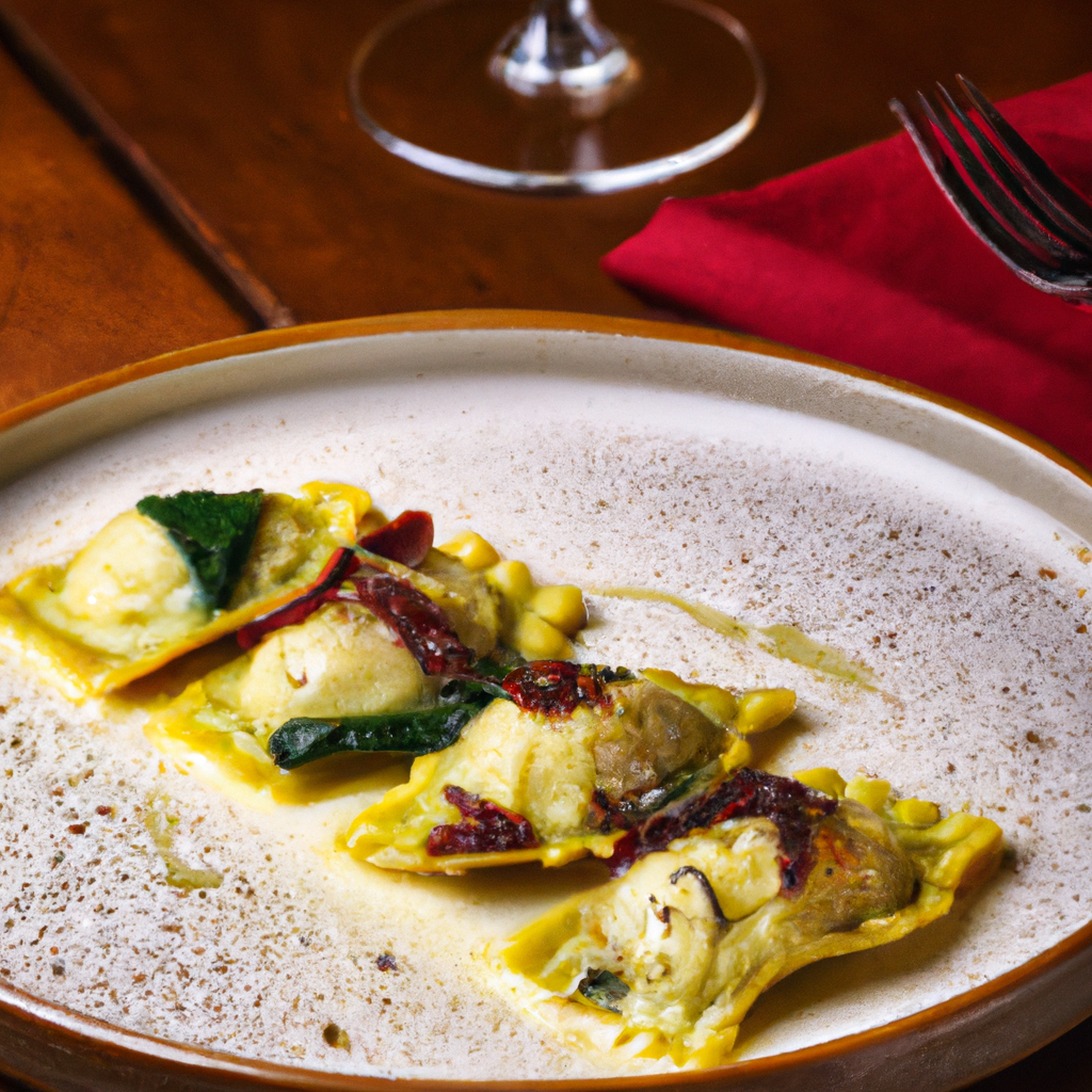 Our Amazing Ravioli with Spinach, Artichokes, Capers, Sun-Dried Tomatoes and Ricotta, the result of the listed recipe.