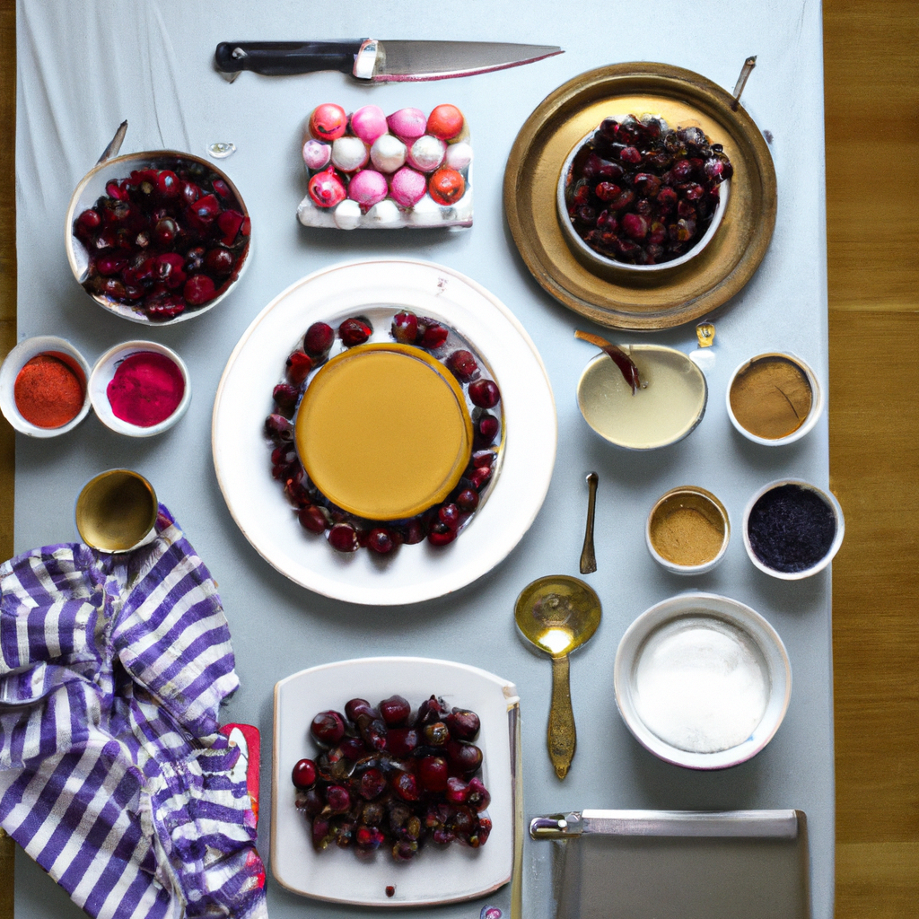 Prepping a Mouthwatering Butterscotch-Cherry Flan