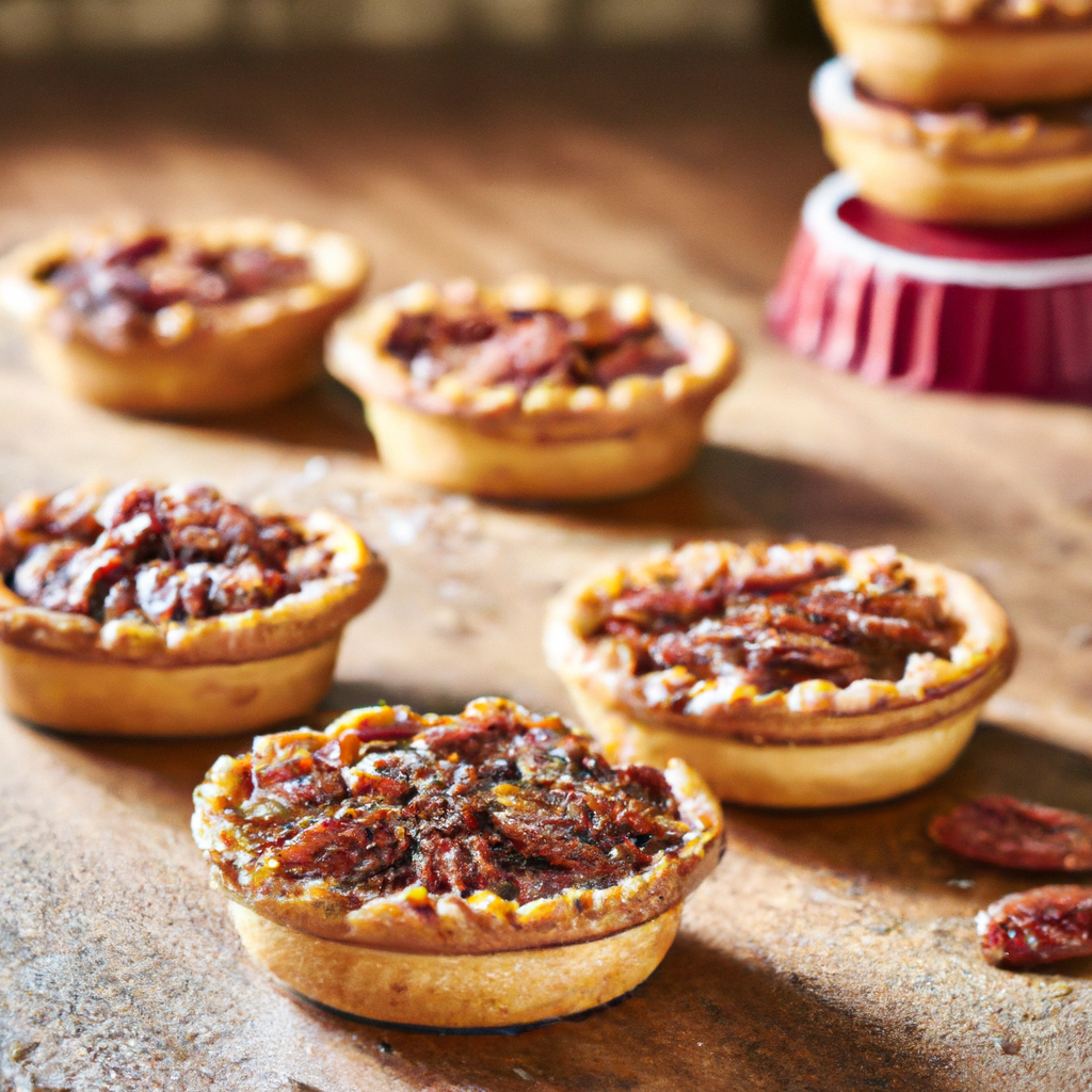Our Chewy Pecan Butter Tart Recipe, the result of the listed recipe.