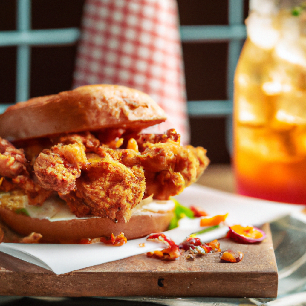 Our Crispy Nashville Hot Chicken Sandwich, the result of the listed recipe.