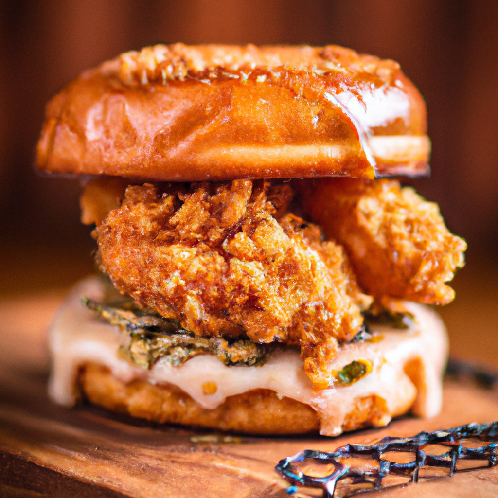 Our Spiced Buttermilk Fried Chicken Sandwich Delight, the result of the listed recipe.