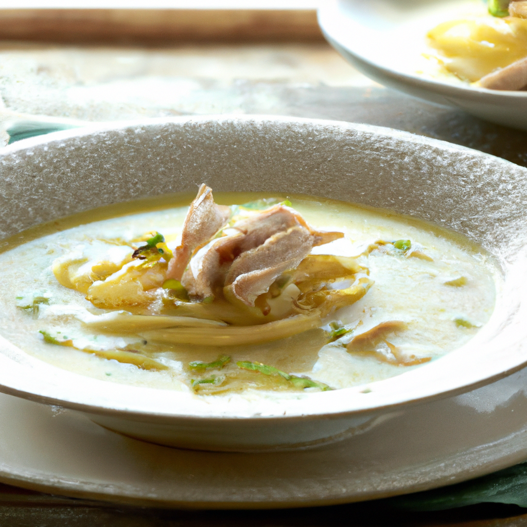 Our Creamy Chicken Noodle Soup, the result of the listed recipe.