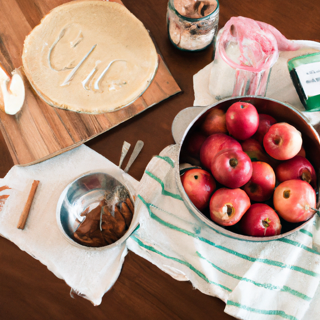 Prepping a Sugary-Cinnamon Apple Pie Delight