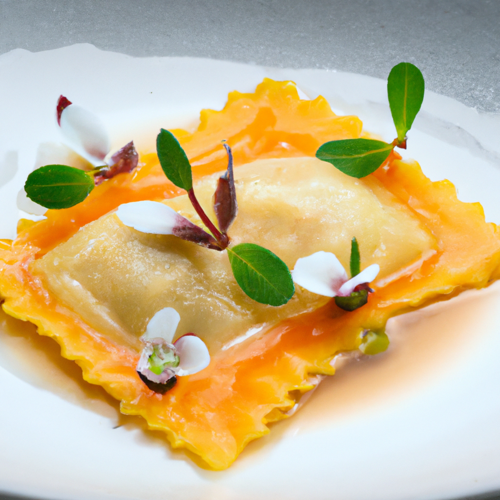 Our Lobster-Filled Ravioli Surprise, the result of the listed recipe.