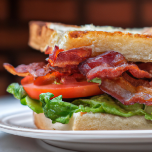 Our Crispy BLT with Homemade Tomato Mayo, the result of the listed recipe.
