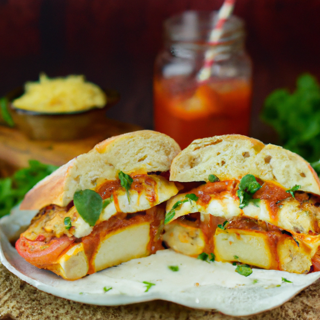 Our Grilled Chicken Parmesan Ciabatta Sandwich, the result of the listed recipe.
