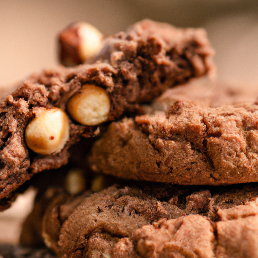 Our Chocolate Hazelnut Delight Cookies, the result of the listed recipe.