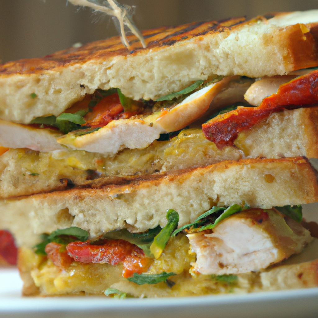 Our Grilled Chicken Club Sandwich with Rosemary Aioli, the result of the listed recipe.