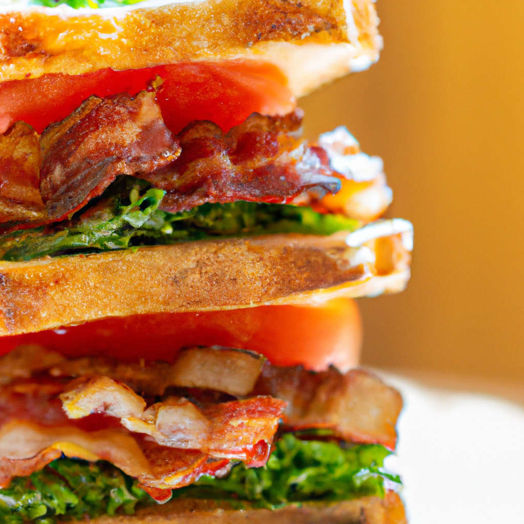 Our Grilled Triple-Decker BLT, the result of the listed recipe.