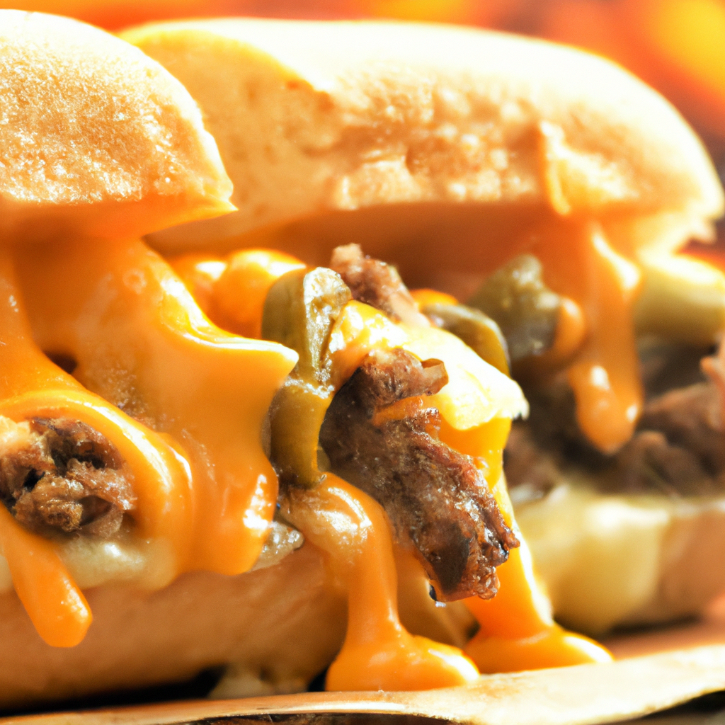 Our Philadelphia Authentic Cheesesteak Sandwich, the result of the listed recipe.