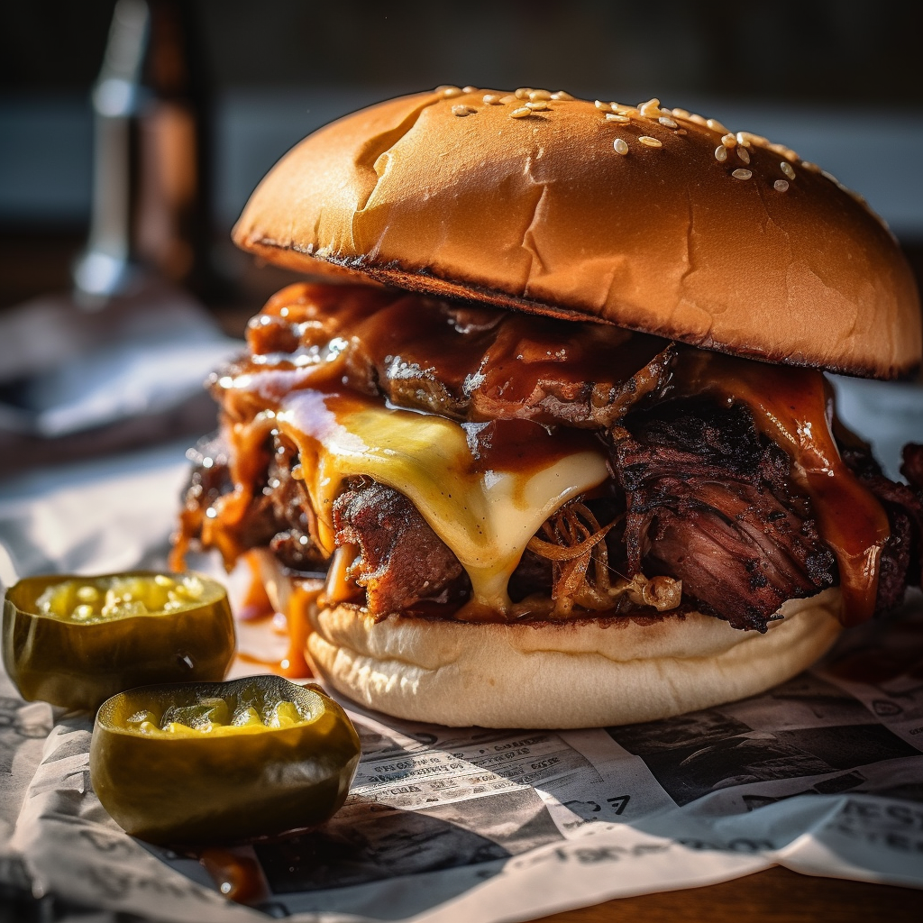 Our "Kansas City Burnt End Sandwich Recipe", the result of the listed recipe.